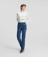 HIGH-RISE STRAIGHT UTILITY JEANS