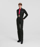 COATED STRAIGHT JEANS