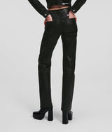 COATED STRAIGHT JEANS