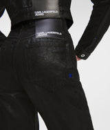 COATED STRAIGHT JEANS