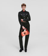 COATED STRAIGHT JEANS