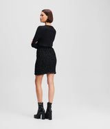 KARL ESSENTIAL BOUCLÉ KNIT SKIRT