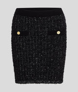 KARL ESSENTIAL BOUCLÉ KNIT SKIRT
