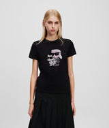 IKON KARL & CHOUPETTE RHINESTONE T-SHIRT