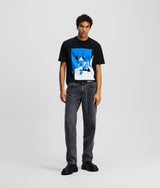 STRAIGHT PRINT JEANS