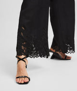 CUT-OUT EMBROIDERY CULOTTES