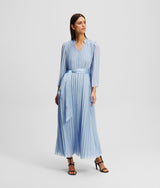 PLEATED MAXI DRESS