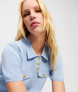 BUTTON-DETAIL POLO SHIRT