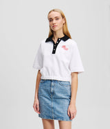 CROPPED POLO SHIRT