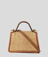 K/Signature woven nano bag