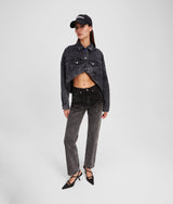 OMBRÉ HIGH-RISE STRAIGHT JEANS