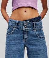 DOUBLE-WAIST RELAXED JEANS