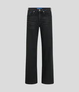 COATED MID-RISE RELAXED JEANS
