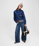 LOW-RISE WIDE-LEG JEANS