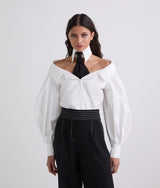 OFF-SHOULDER SHIRT