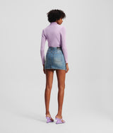 UTILITY DENIM MINI SKIRT