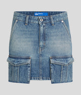 UTILITY DENIM MINI SKIRT