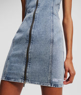 V-NECK DENIM DRESS