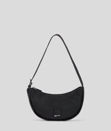 KLJ BOX LOGO SOFT HALF-MOON SHOULDER BAG