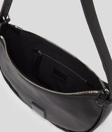KLJ BOX LOGO SOFT HALF-MOON SHOULDER BAG
