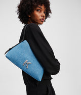 GEO DENIM SHOULDER BAG