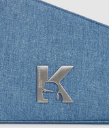 GEO DENIM SHOULDER BAG