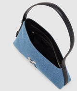 GEO DENIM SHOULDER BAG