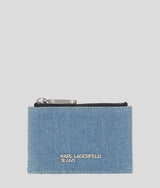 METAL LOGO DENIM CARDHOLDER
