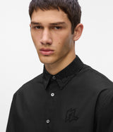 Crystal collar shirt