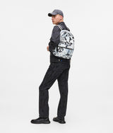 All-over graphic print backpack