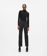 All-over-print straight jeans