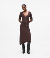 Belted knit dress