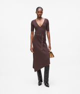 Belted knit dress