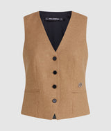 Wool-blend waistcoat