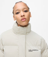 Pearlised puffer jacket