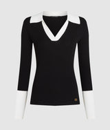 Monochrome polo shirt