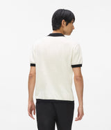 Monogram knitted polo shirt