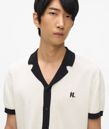 Monogram knitted polo shirt