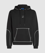Contrast stitch hoodie