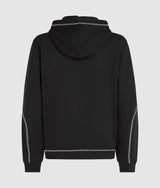 Contrast stitch hoodie