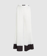 Pleated wide-leg pants