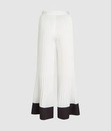 Pleated wide-leg pants