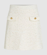 Bouclé knit skirt