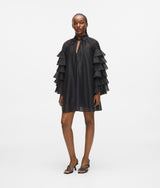 Ruffled sleeves dress