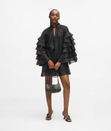 Ruffled sleeves dress