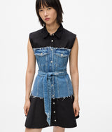 Denim bodice dress