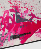 Graffiti print shoulder bag