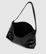 Large buckle shoulder bag