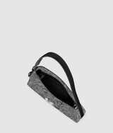 Geo denim shoulder bag