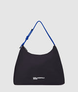 Large cord nylon shoulder bag